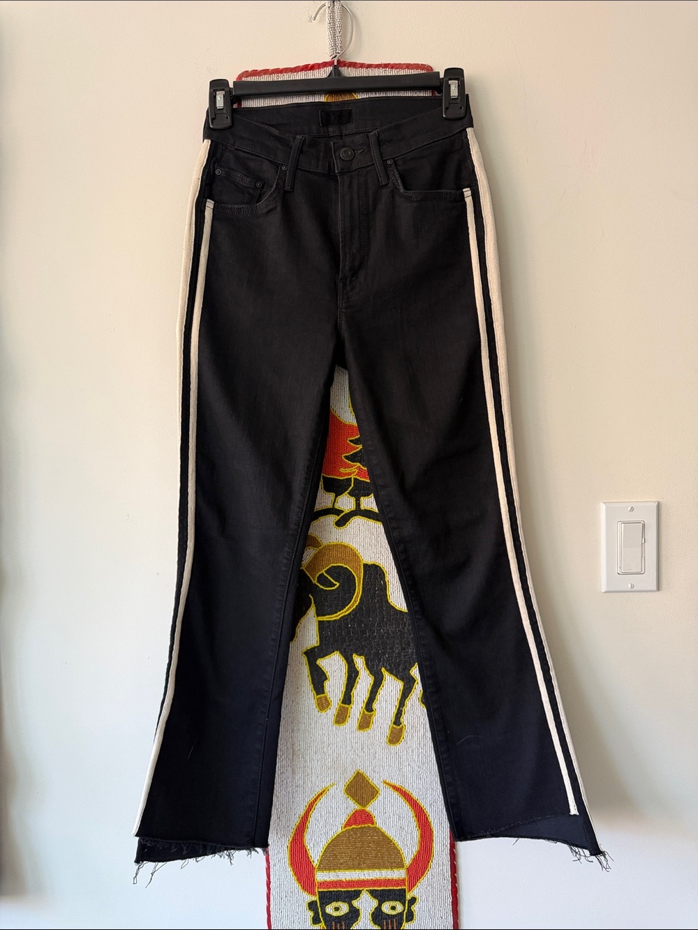 “MOTHER” Insider Step Crop Fray Jeans “guilty Racer”